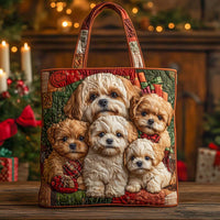 Festive Family Quilted Tote Bag NCU0NXD717