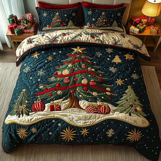 Festive Fir 3-Piece Quilted Bedding Set NCU0DDK088