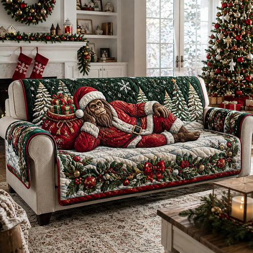 Festive Garland Bigfoot Quilted Sofa Cover NCU0HNH1254