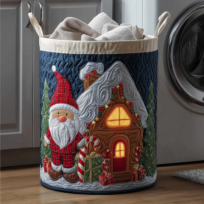 Festive Ginger Quilted Laundry Basket NCU0TH3152