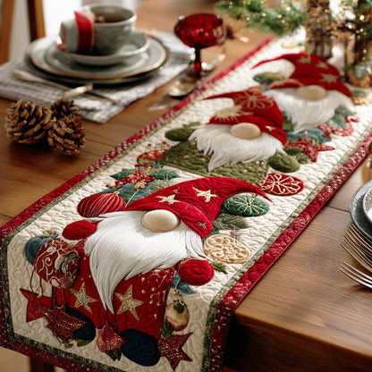 Festive Gnome Tale Quilted Table Runner NCU0NTD472