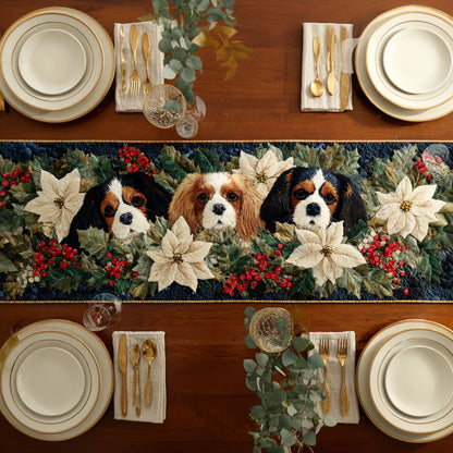 Festive King Charles Quilted Table Runner NCU0HNH543