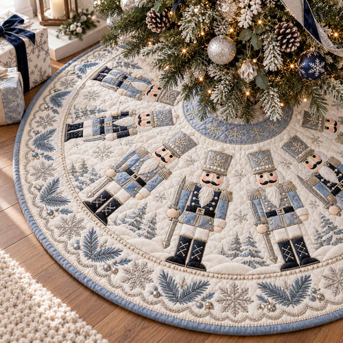 Festive Marcher Christmas Quilted Tree Skirt NCU0NTD2309