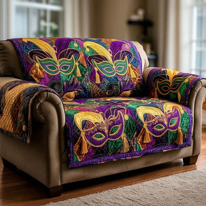 Festive Mardi Quilted Sofa Cover NCU0NNL220