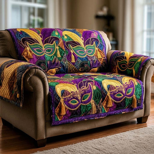 Festive Mardi Quilted Sofa Cover NCU0NNL220