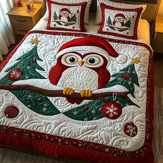 Festive Nest 3-Piece Quilted Bedding Set NCU0VH717