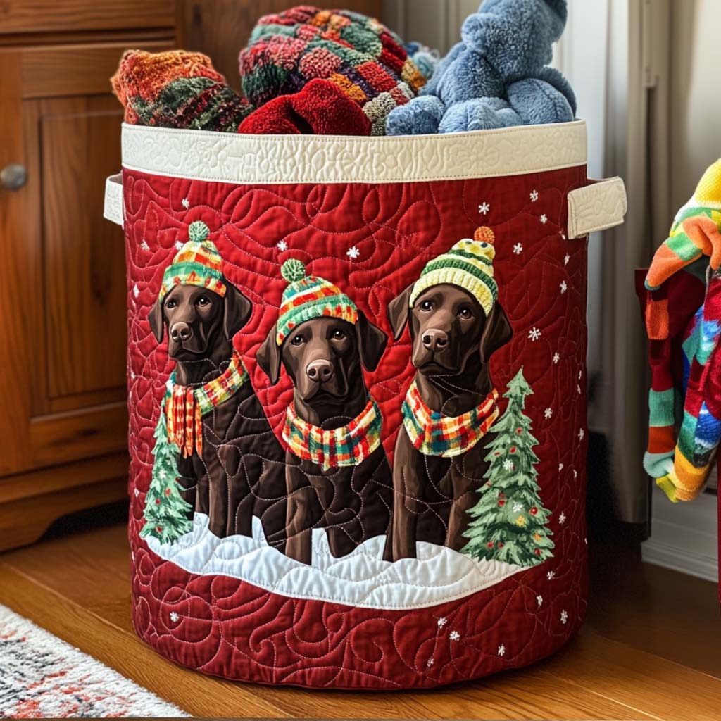 Festive Pals Quilted Laundry Basket NCU0NNT1746