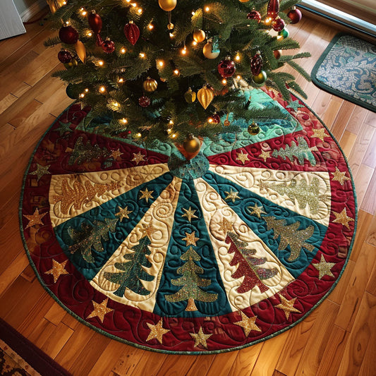 Festive Radiance Quilted Tree Skirt NCU0NTV334