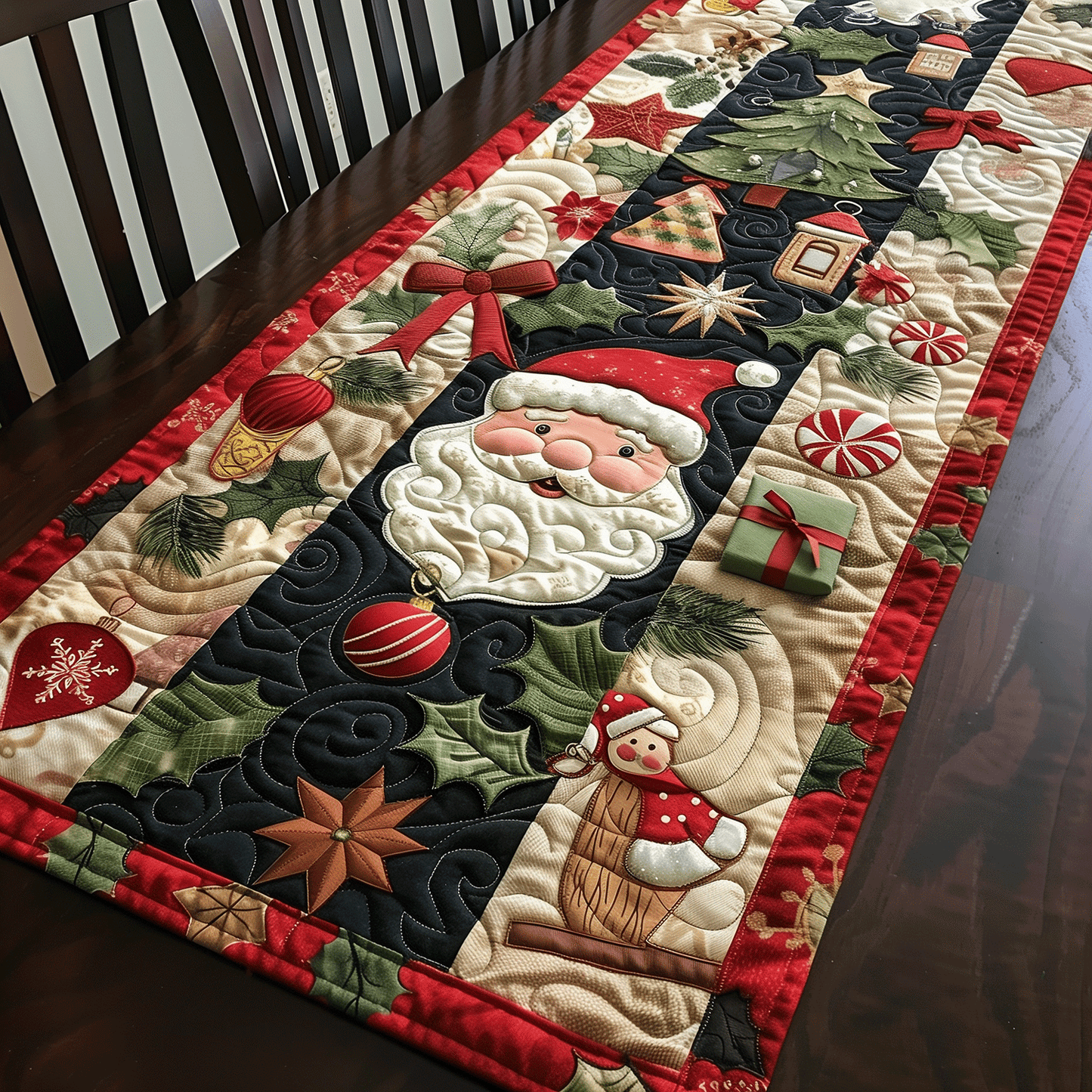 Christmas Quilted Table Runner NCU0VT38