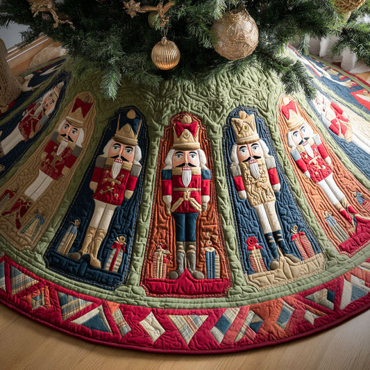 Festive Soldier Christmas Quilted Tree Skirt NCU0PTT1789