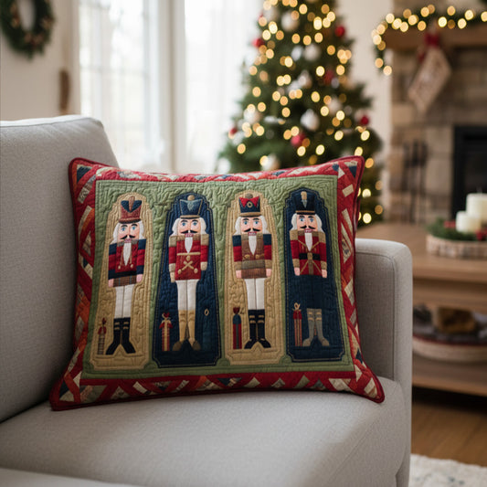 Festive Soldier Quilted Pillow Case NCU0PTT1789
