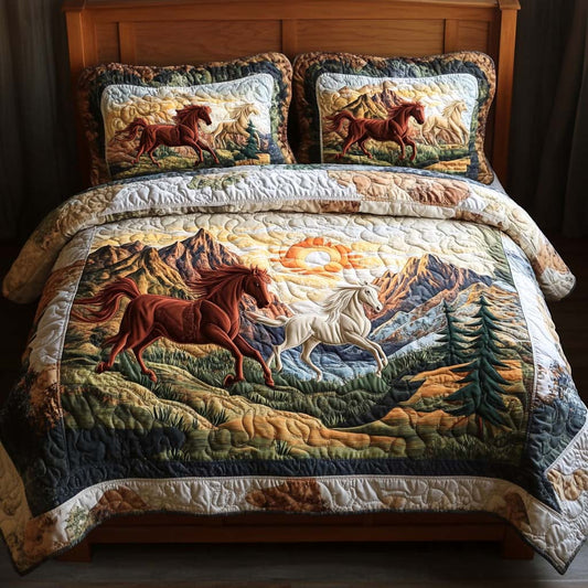 Field Wanderer 3-Piece Quilted Bedding Set NCU0NNL155