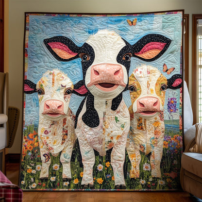 Field of Friends Quilted Blanket NCU0TH1358