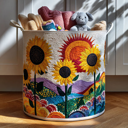Fields of Light Quilted Laundry Basket NCU0PTT1191