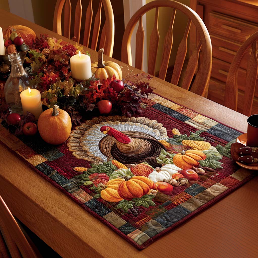 Fields of Plenty Quilted Table Runner NCU0PTT1592