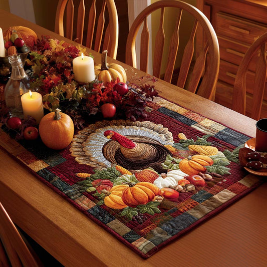 Fields of Plenty Quilted Table Runner NCU0PTT1592