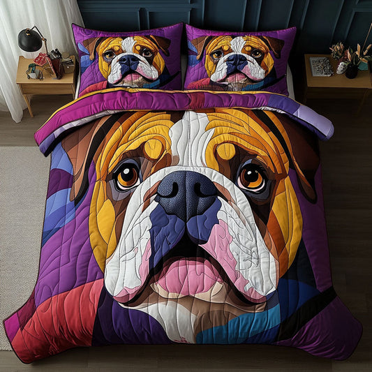 Fierce Patchwork 3-Piece Quilted Bedding Set NCU0PTT420