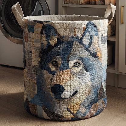 Fierce Wolf Quilted Laundry Basket NCU0HNH669