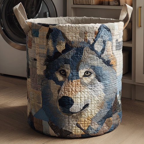 Fierce Wolf Quilted Laundry Basket NCU0HNH669
