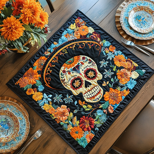 Fiesta Bloom Quilted Table Topper NCU0DDK680