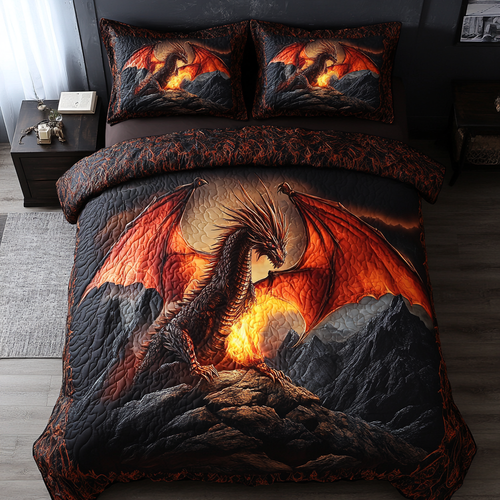 Fire Breath Duvet Cover Set NCU0DDK350