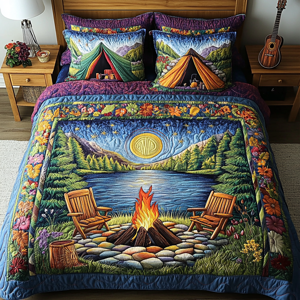 Fire Pit Duvet Cover Set NCU0PVL244