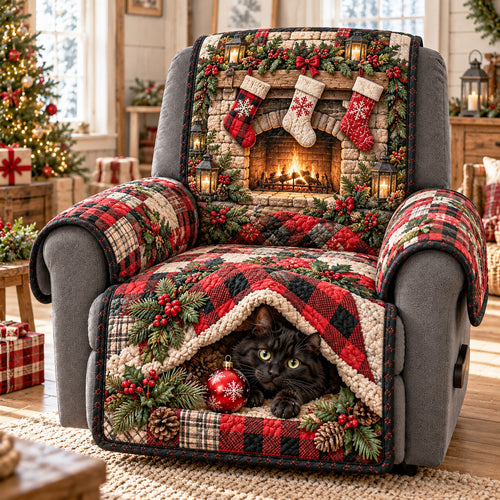 Fireplace Stockings Quilted Sofa Cover NCU0NTD2421