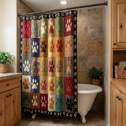 Fireside Paw Shower Curtain NCU0NNT2919