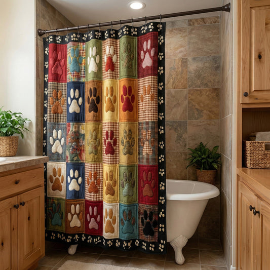 Fireside Paw Shower Curtain NCU0NNT2919