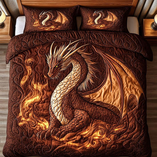 Firestorm Guardian 3-Piece Quilted Bedding Set NCU0NT2180