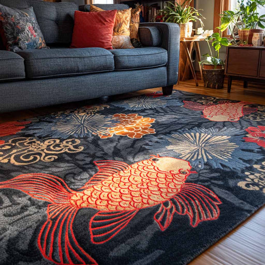 Fish Midnight Area Rug NCU0NXD1661