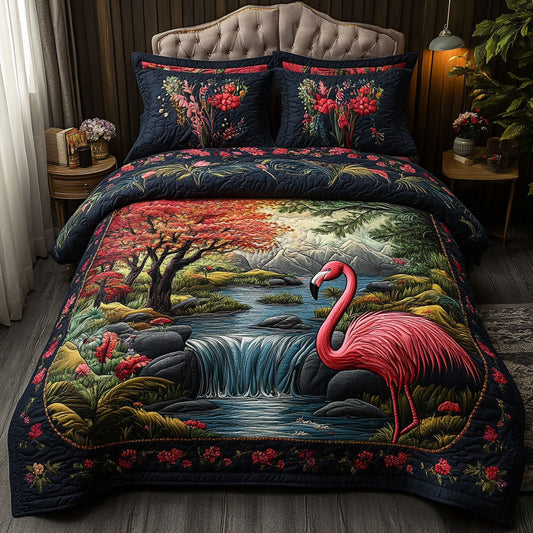 Flamingo Bliss Duvet Cover Set NCU0PTT311