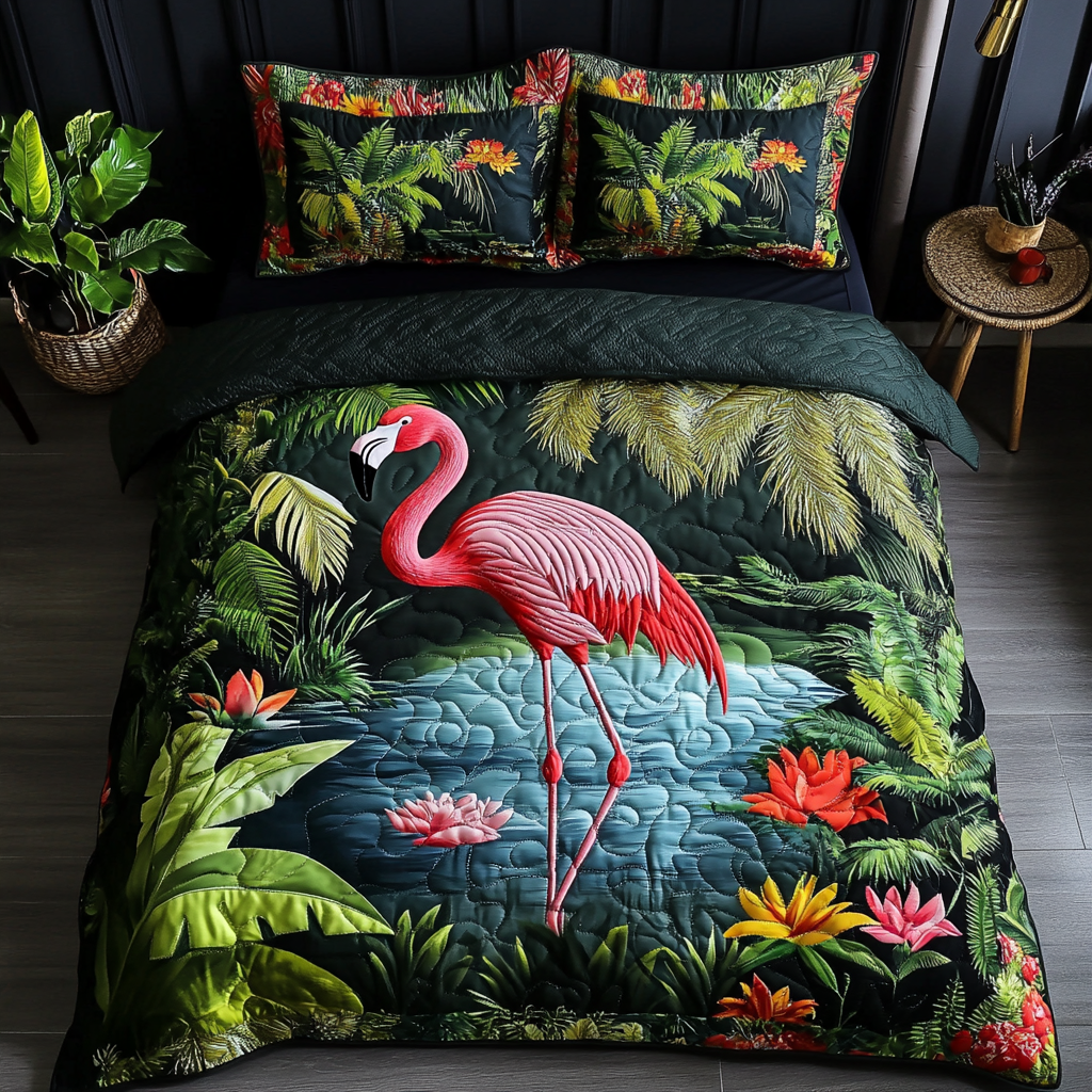 Flamingo Dreams Duvet Cover Set NCU0DDK310