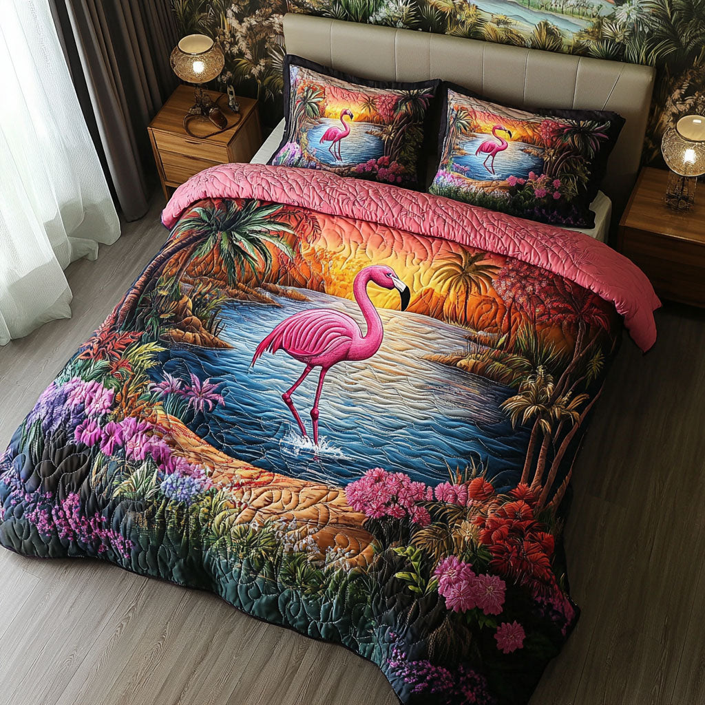 Flamingo Dreams Duvet Cover Set NCU0PTT312