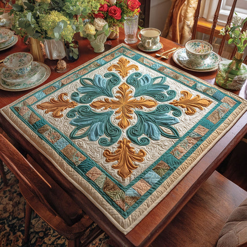 Fleur Heritage Quilted Table Topper NCU0PTT817