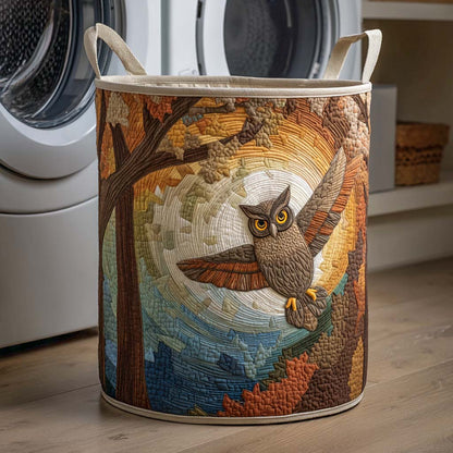 Flight of Night Quilted Laundry Basket NCU0NXD982