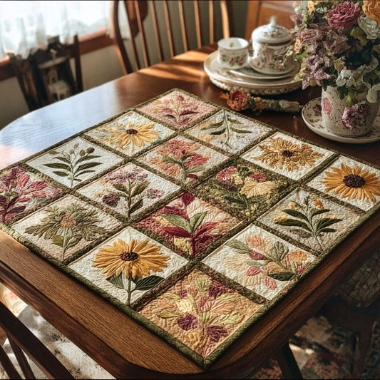 Flora Drift Quilted Table Topper NCU0PTT805