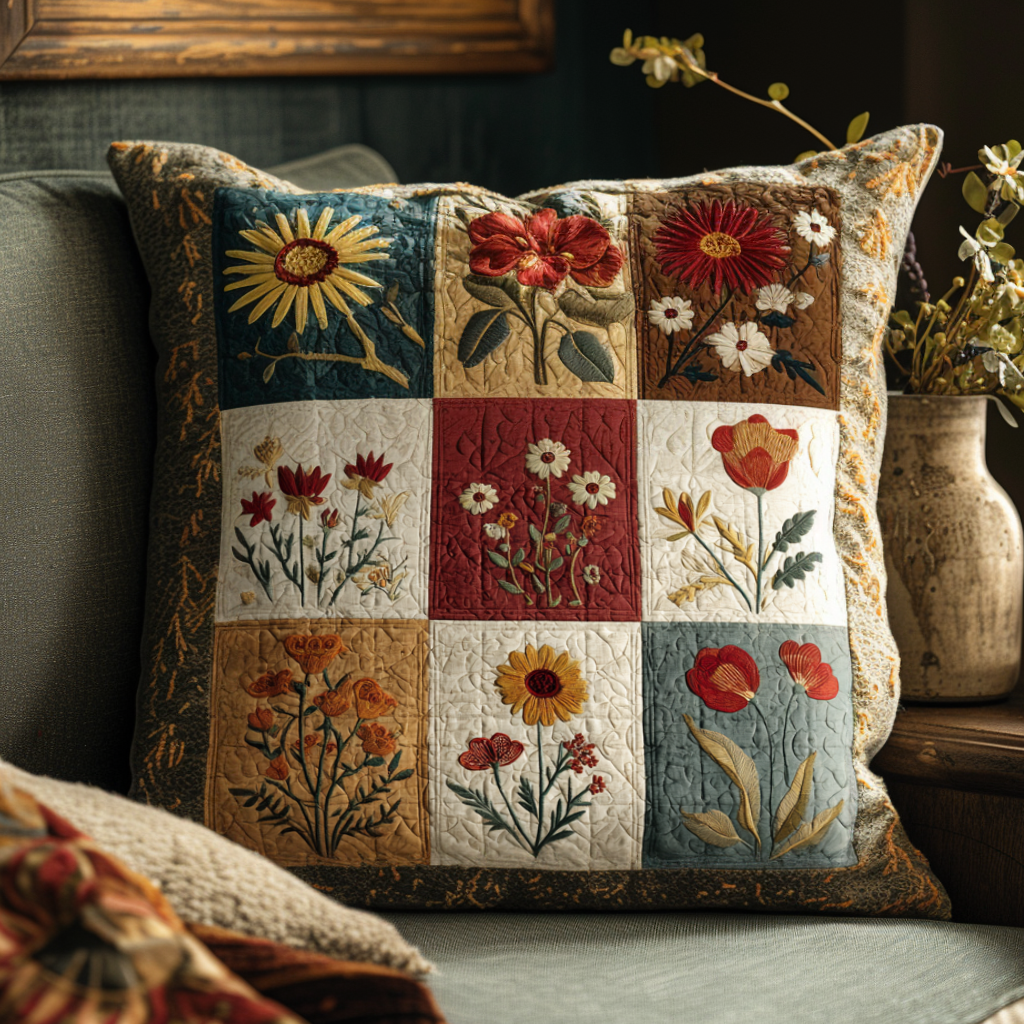 Floral Dream Quilted Pillow Case NCU0NNT1320