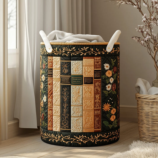 Floral Chapters Quilted Laundry Basket NCU0PVL463