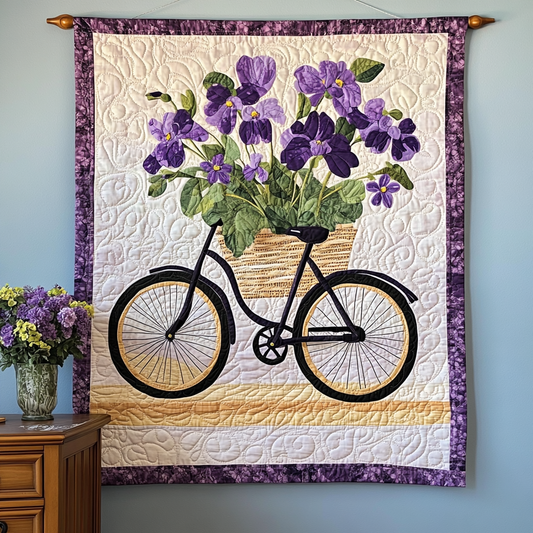 Floral Cycle Art Quilt Hanging NCU0TL1005