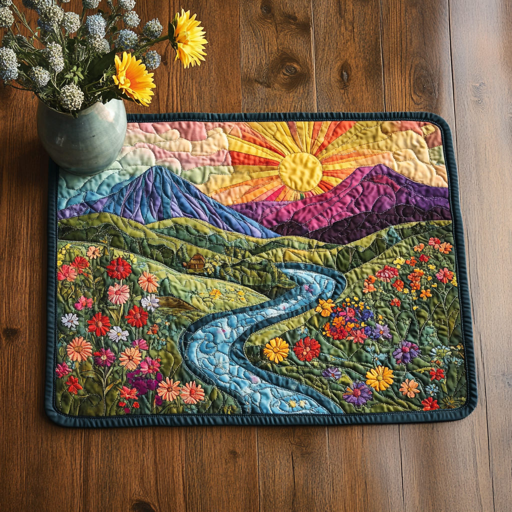 Floral Dawn Quilted Place Mat NCU0DDK829