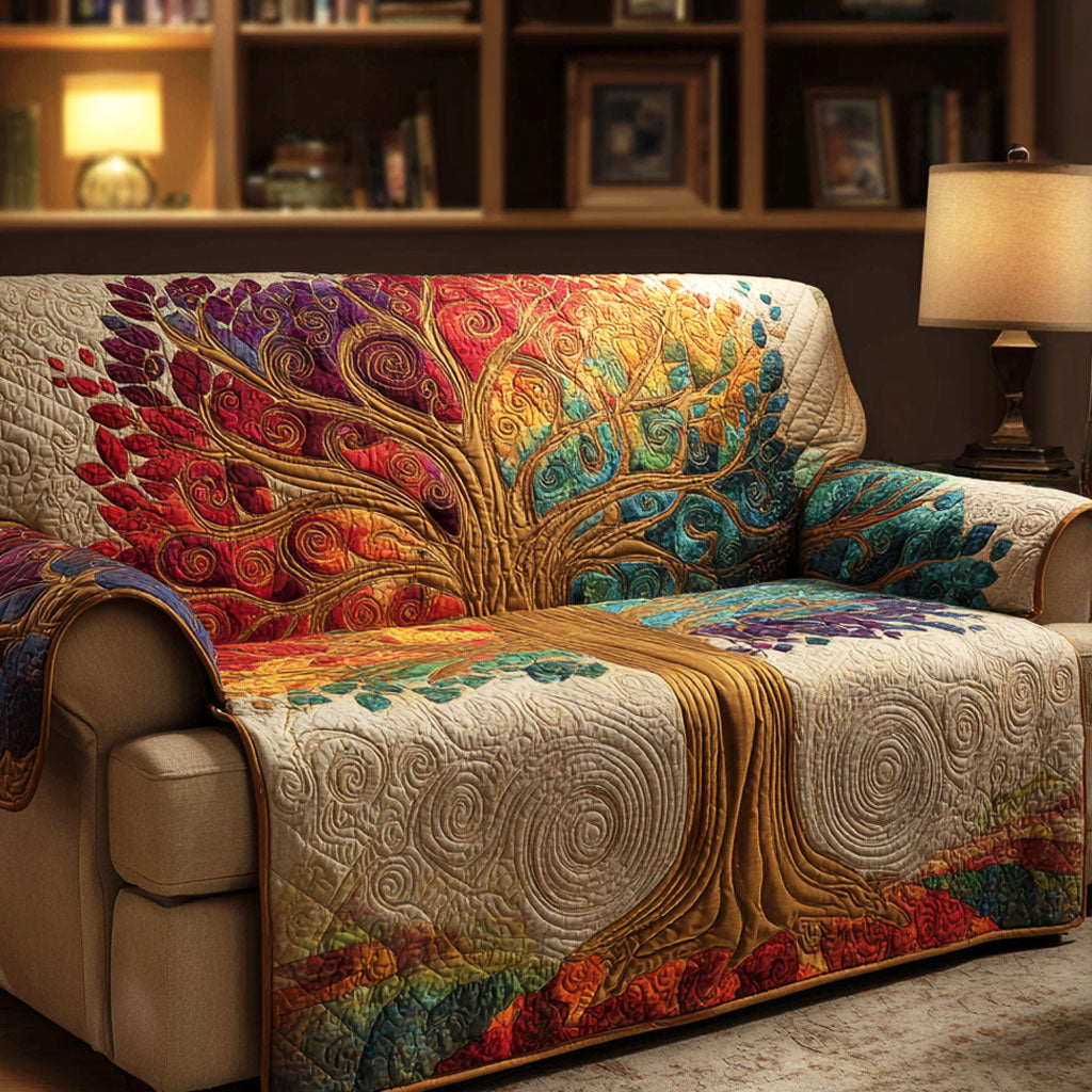 Floral Dawn Quilted Sofa Cover NCU0TV580