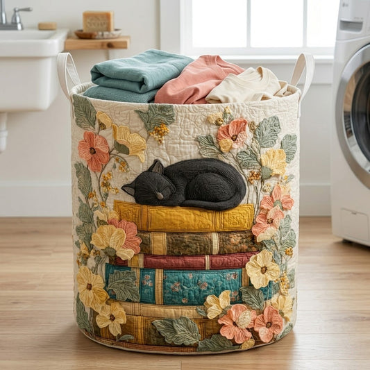 Floral Doze Quilted Laundry Basket NCU0PVL823