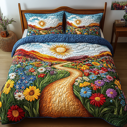 Floral Dream 3-Piece Quilted Bedding Set NCU0PVL120