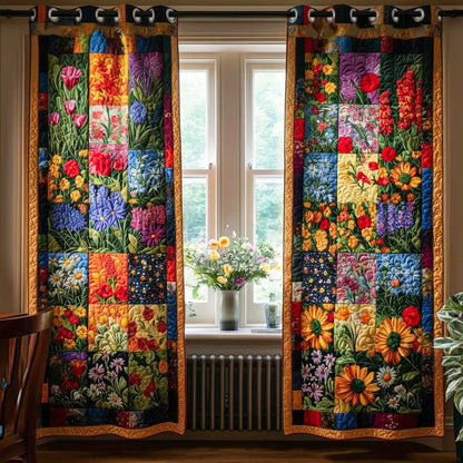 Floral Dream Quilted Curtains NCU0NNT2440