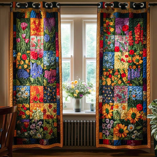 Floral Dream Quilted Curtains NCU0NNT2440