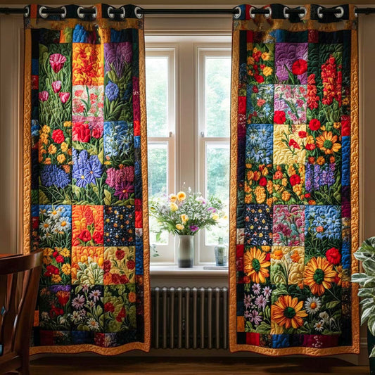 Floral Dream Quilted Curtains NCU0NNT2440