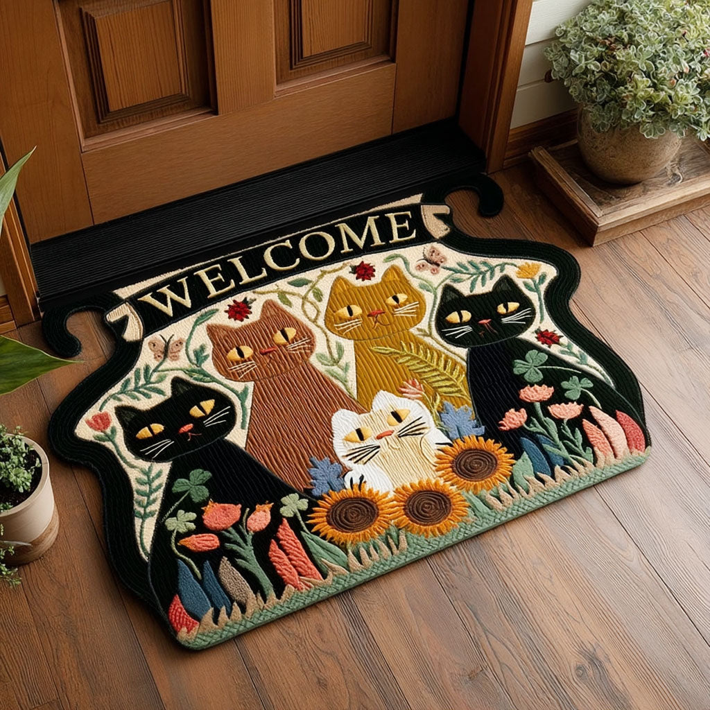 Cat Custom Shape Doormat NCU0QN090