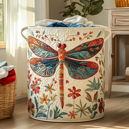 Floral Flight Quilted Laundry Basket NCU0PVL642