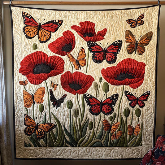 Floral Flutter Quilted Blanket NCU0NT240